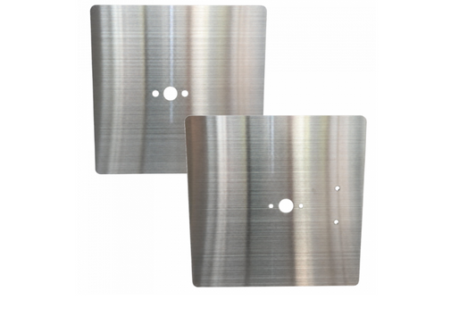 ASEC Stainless Steel Cubicle Retro-Fit Plate To Cover Fixing Holes