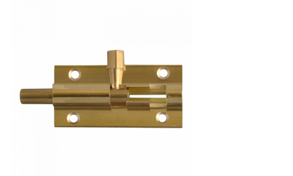 ASEC Brass 25mm Wide Straight Barrel Bolt