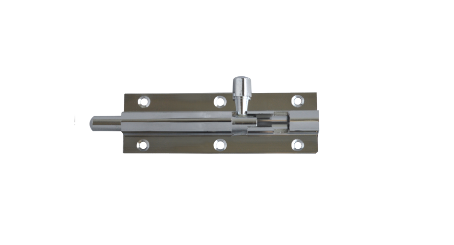 ASEC VITAL Chrome 25mm Wide Straight Barrel Bolt