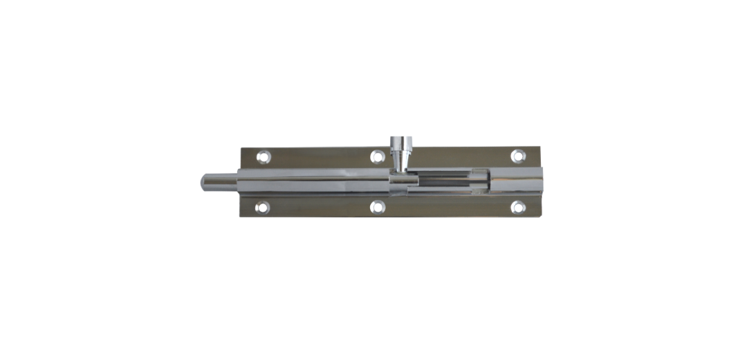 ASEC VITAL Chrome 25mm Wide Straight Barrel Bolt