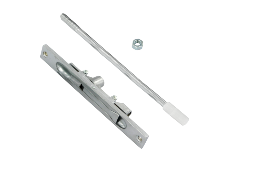 AXIM FB6401 Series Flush Bolt 20mm Wide Flat Face Silver Anodised