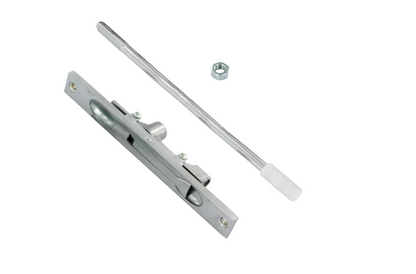 AXIM FB6401 Series Flush Bolt 20mm Wide Flat Face Silver Anodised