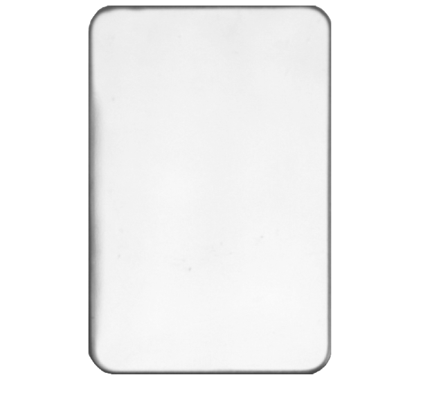 ASEC Self Adhesive 45mm x 70mm Blank Escutcheon