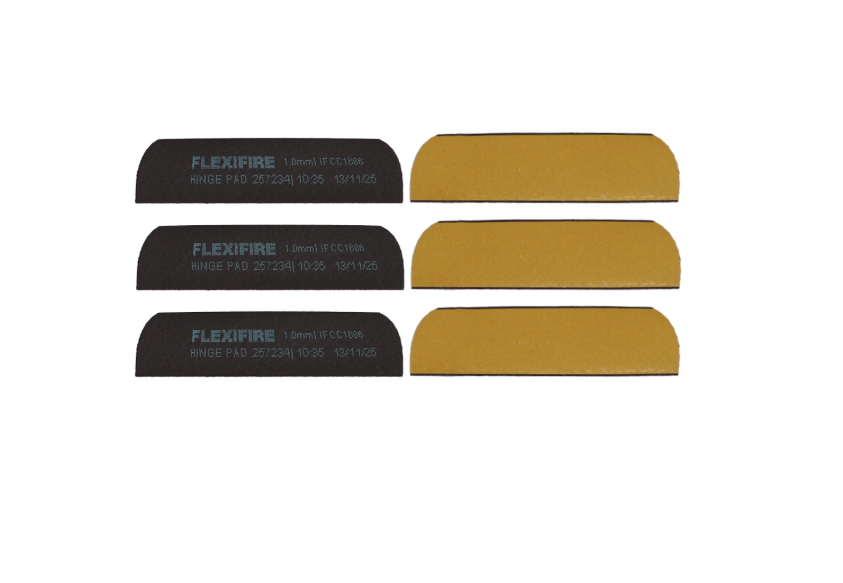 FIRESTOP Self-Adhesive Intumescent Hinge Pads (Pack of 6)