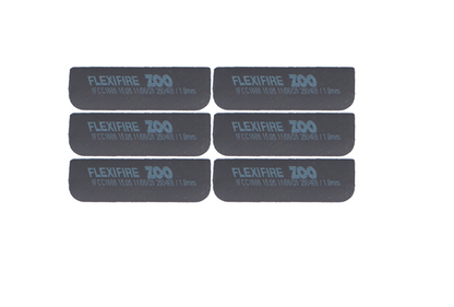ZOO Intumescent Hinge Pads ZIHR02 (6 Per Pack) 100mm x 30mm Graphite
