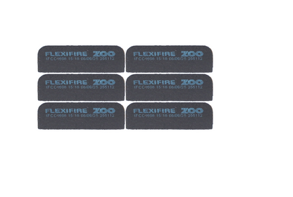 ZOO Intumescent Hinge Pads ZIHR02 (6 Per Pack) 100mm x 30mm Graphite