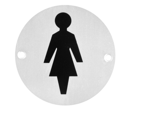 ASEC Aluminium Metal Toilet Door Sign