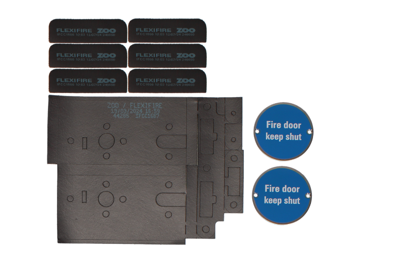 ZOO Commercial C1130/60 Fire Door Pack For Corridor Door (Locking) KITC11-FDP-C11