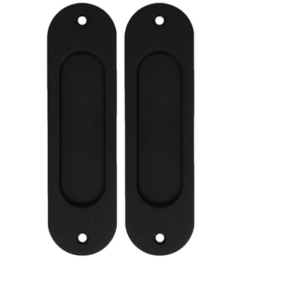 BONAITI SERRATURE Classic Sliding Door Handle Pull MOS Oval Blind Pair
