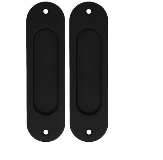 BONAITI SERRATURE Classic Sliding Door Handle Pull MOS Oval Blind Pair