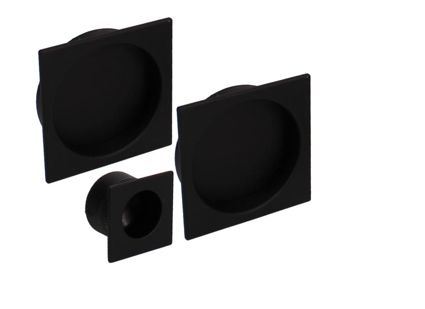 BONAITI SERRATURE Classic Sliding Door Handle Square BQD Blind Finger Pull Set