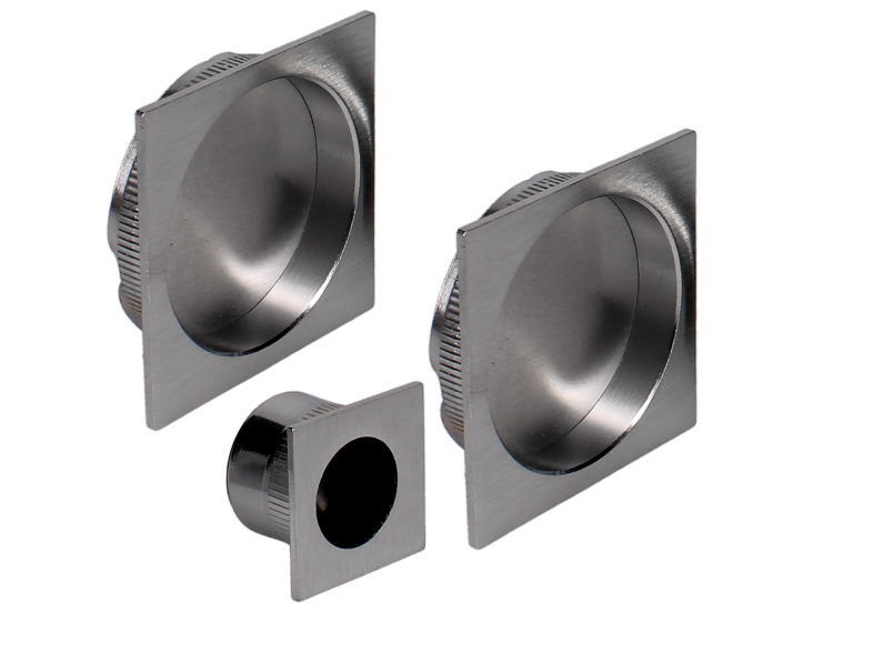 BONAITI SERRATURE Classic Sliding Door Handle Square BQD Blind Finger Pull Set