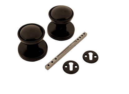 ASEC Plastic Rim/Mortice Knob Set 48mm
