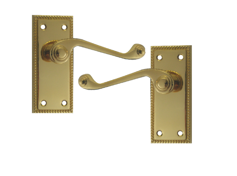 ASEC Georgian Plate Mounted Lever Furniture