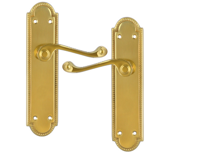 ASEC Georgian Shaped Plate Mounted Lever Furniture