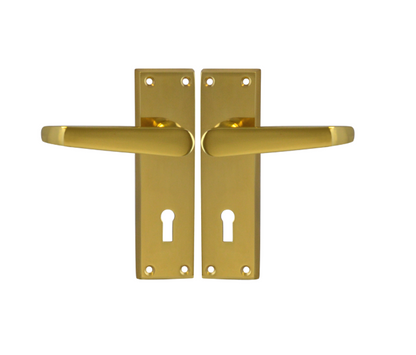 ASEC Victorian Plate Mounted Lever Furniture