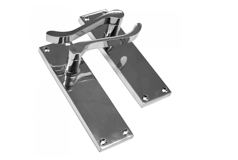 ASEC Vital Victorian Plate Mounted Scroll Lever Furniture