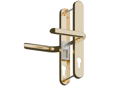 ASEC Evo Sprung Lever/Lever Multipoint Door Handles 68mm PZ 246mm Backplate 215mm Fixings