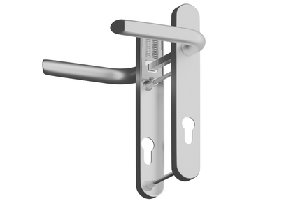 ASEC Evo Sprung Lever/Lever Multipoint Door Handles 92mm PZ 212mm Backplate 122mm Fixings
