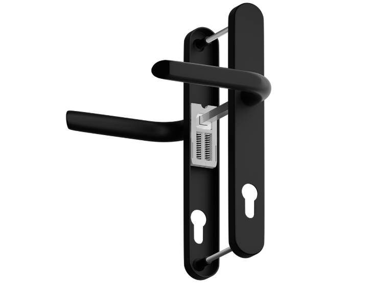 ASEC Evo Sprung Lever/Lever Multipoint Door Handles 92mm PZ 242mm Backplate 210mm Fixings