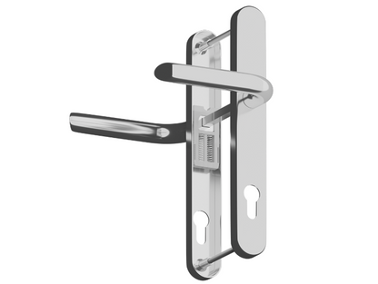 ASEC Evo Sprung Lever/Lever Multipoint Door Handles 92mm PZ 242mm Backplate 210mm Fixings