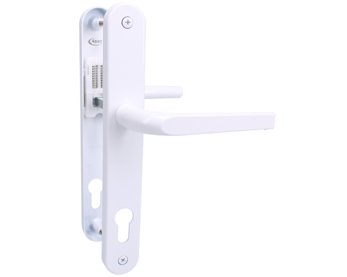 ASEC Evo Sprung Lever/Lever Multipoint Door Handles 92mm PZ 242mm Backplate 210mm Fixings