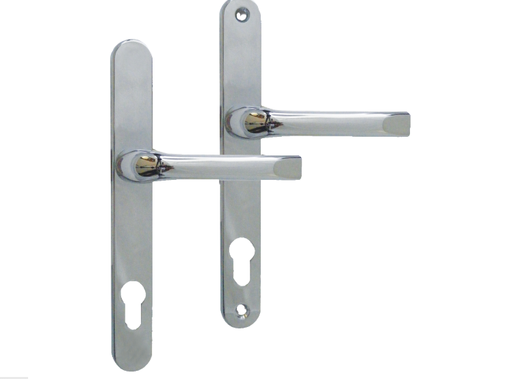 ASEC Lever/Lever Multipoint Door Handles 92mm PZ 240mm Backplate 211mm Fixings