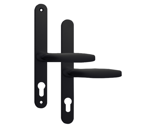 ASEC Sprung Lever/Lever Multipoint Door Handles 68mm PZ 211mm Fixings No Snib