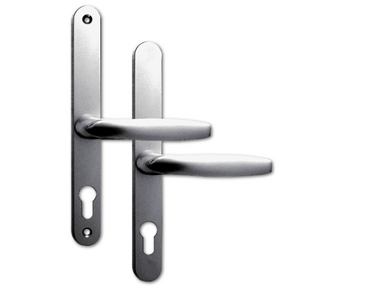ASEC Sprung Lever/Lever Multipoint Door Handles 68mm PZ 211mm Fixings No Snib