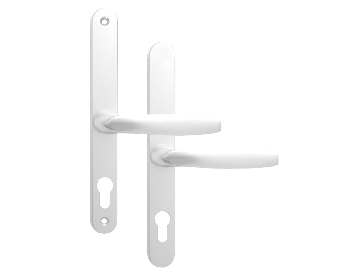 ASEC Sprung Lever/Lever Multipoint Door Handles 68mm PZ 211mm Fixings No Snib