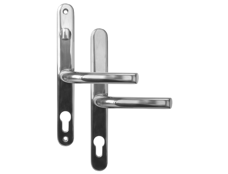 ASEC Sprung Lever/Lever Multipoint Door Handles 68mm PZ 211mm Fixings With Snib