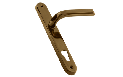 ASEC Sprung Lever/Lever Multipoint Door Handles 85mm PZ 242mm Backplate 211.5mm Fixings