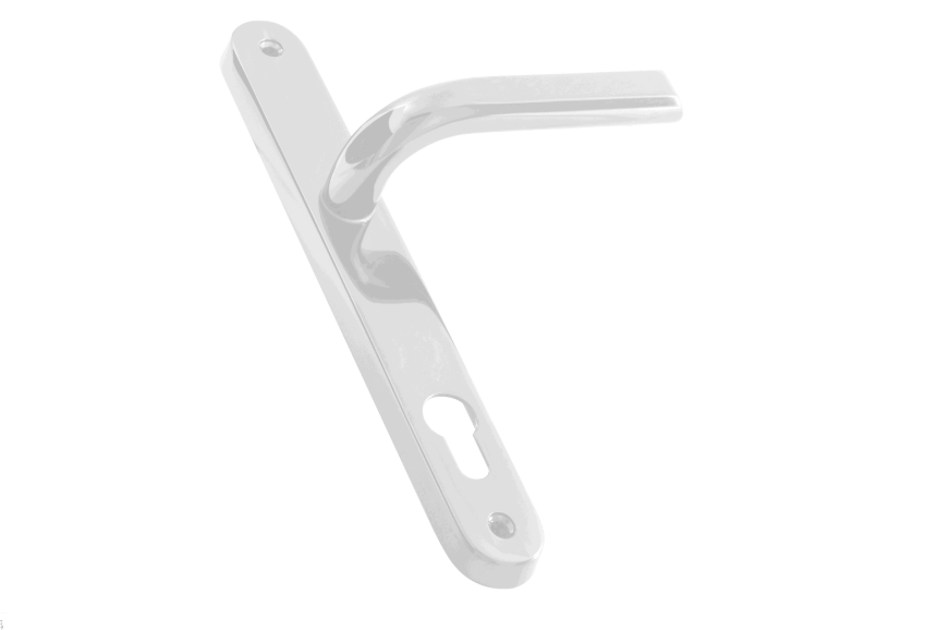 ASEC Sprung Lever/Lever Multipoint Door Handles 85mm PZ 242mm Backplate 211.5mm Fixings