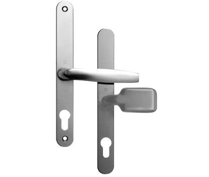 ASEC Sprung Lever/Moveable Pad Multipoint Door Handles 68mm PZ 210mm Fixings With Snib
