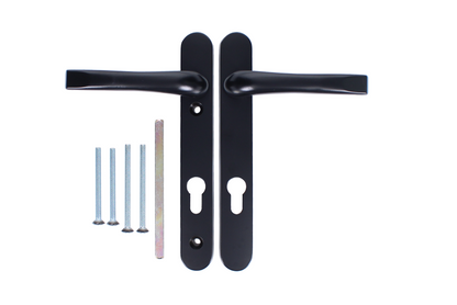 ASEC Unsprung Lever/Lever Multipoint Door Handles 92mm PZ 220mm Backplate 122mm Fixings