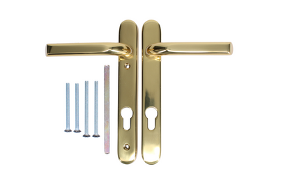 ASEC Unsprung Lever/Lever Multipoint Door Handles 92mm PZ 220mm Backplate 122mm Fixings