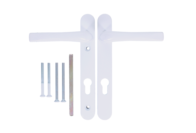 ASEC Unsprung Lever/Lever Multipoint Door Handles 92mm PZ 220mm Backplate 122mm Fixings