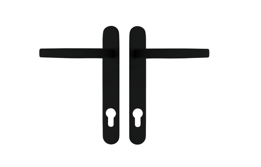 ASEC VITAL Sprung Lever/Lever Multipoint Door Handles 92mm PZ Short Backplate 121mm Fixings