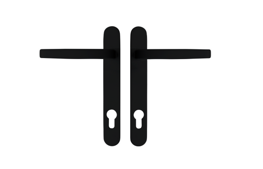ASEC VITAL Sprung Lever/Lever Multipoint Door Handles 92mm PZ Short Backplate 121mm Fixings