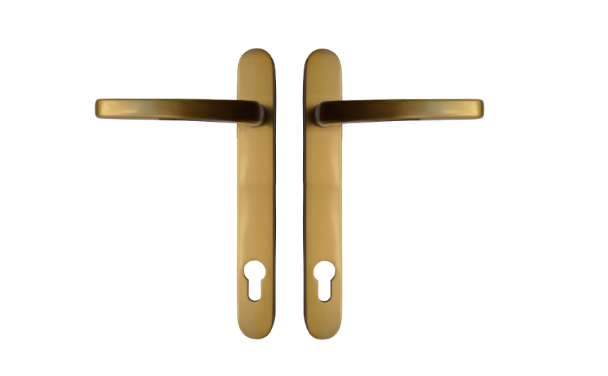 ASEC VITAL Sprung Lever/Lever Multipoint Door Handles 92mm PZ Short Backplate 121mm Fixings