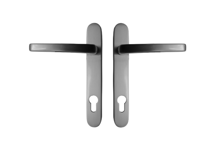 ASEC VITAL Sprung Lever/Lever Multipoint Door Handles 92mm PZ Short Backplate 121mm Fixings