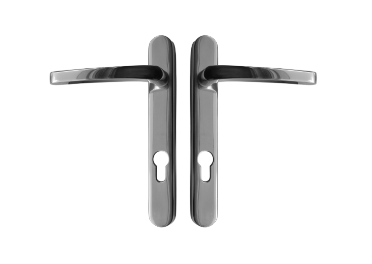 ASEC VITAL Sprung Lever/Lever Multipoint Door Handles 92mm PZ Short Backplate 121mm Fixings