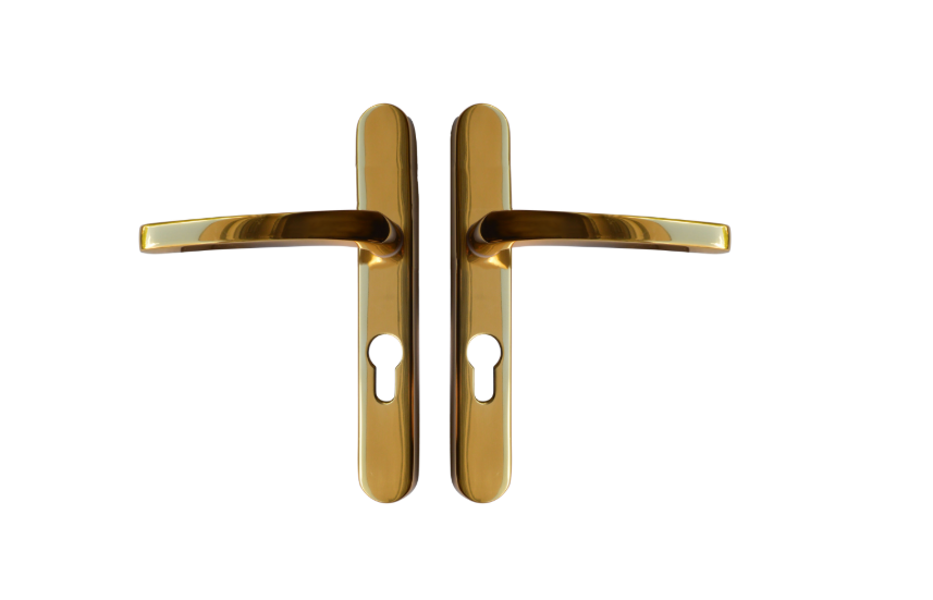 ASEC VITAL Unsprung Lever/Lever Multipoint Door Handles 92mm PZ Long Backplate 211mm Fixings
