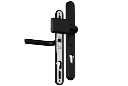 CHAMELEON Pro XL Sprung Adjustable Lever/Fixed Pad Multipoint Door Handles 59mm to 96mm PZ 156mm to 242mm Fixings
