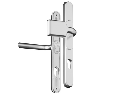 CHAMELEON Pro XL Sprung Adjustable Lever/Fixed Pad Multipoint Door Handles 59mm to 96mm PZ 156mm to 242mm Fixings