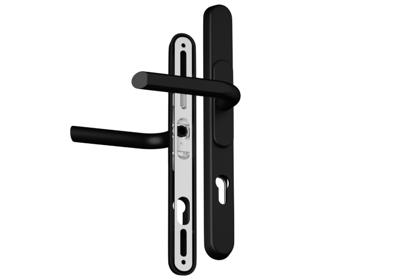 CHAMELEON Pro XL Sprung Adjustable Lever/Lever Multipoint Door Handles 59mm to 96mm PZ 156mm to 242mm Fixings