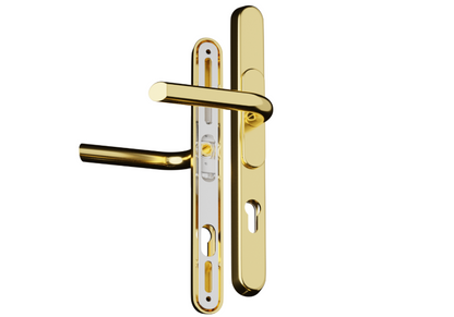CHAMELEON Pro XL Sprung Adjustable Lever/Lever Multipoint Door Handles 59mm to 96mm PZ 156mm to 242mm Fixings