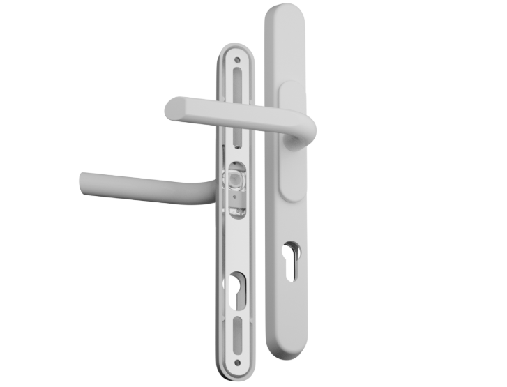 CHAMELEON Pro XL Sprung Adjustable Lever/Lever Multipoint Door Handles 59mm to 96mm PZ 156mm to 242mm Fixings
