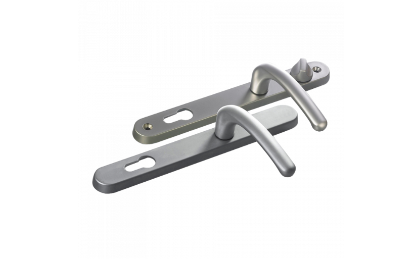 FAB & FIX Balmoral Sprung Lever/Lever Multipoint Door Handles 92mm & 62mm PZ 211mm Fixings With Snib