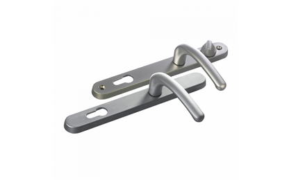 FAB & FIX Balmoral Sprung Lever/Lever Multipoint Door Handles 92mm & 62mm PZ 211mm Fixings With Snib